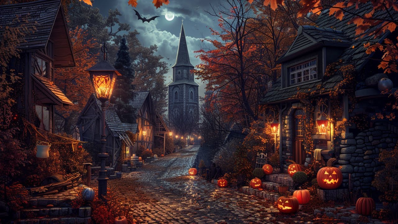 Halloween atmosphere | White noise, Frog Sounds at night help relax, reduce stress
