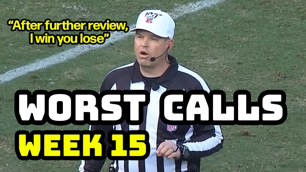 Top 5 Worst Referee Calls Week 15 | NFL 2019 highlights