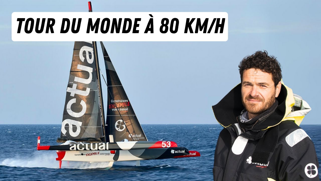 Course en Solitaire sur un Bateau Volant - pendant 60 jours.