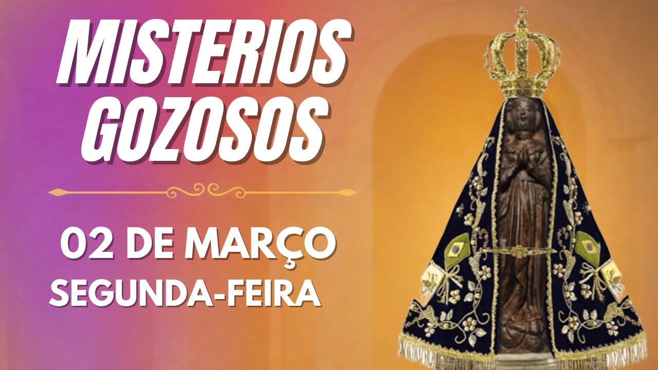 TERÇO DE APARECIDA - 02 DE MARÇO 2026 | MISTÉRIOS GOZOSOS