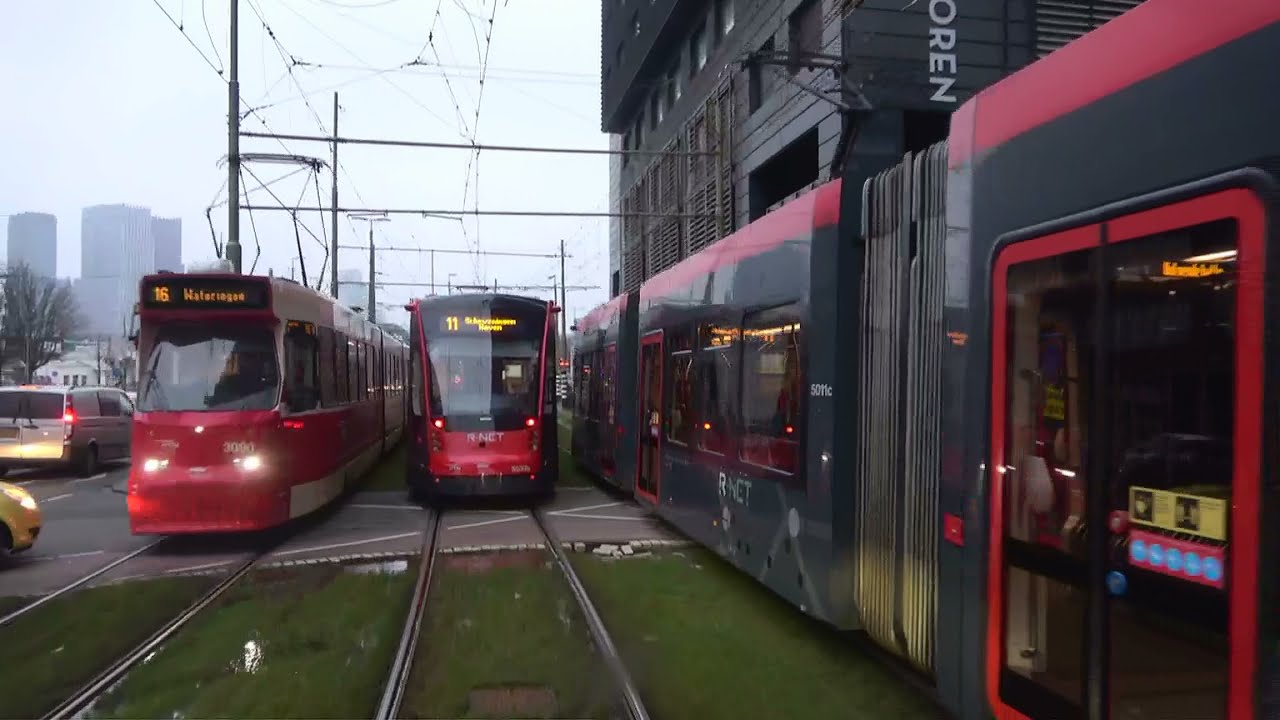 HTM tramlijn 12 Den Haag Duindorp - Station Hollands Spoor / Rijswijkseplein v.v. | GTL8 3143 | 2021