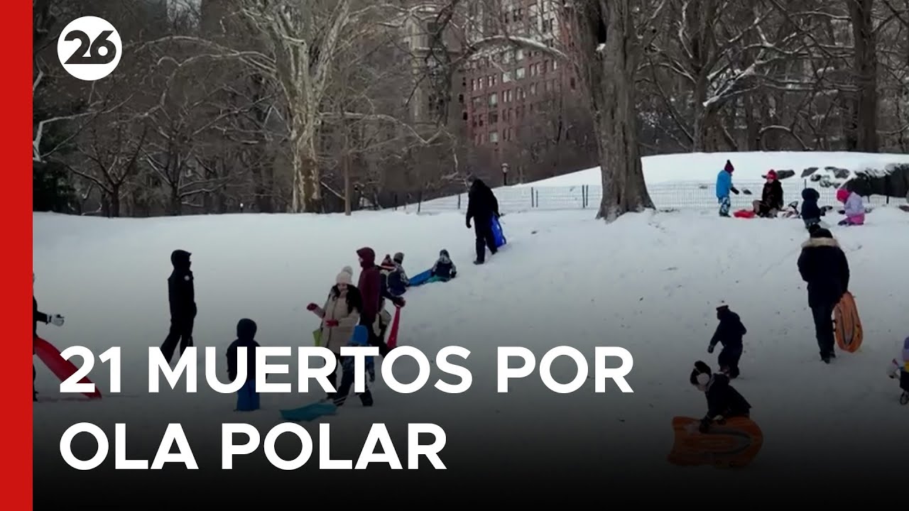 🇺🇸 AHORA - EE.UU. | NIEVE HISTÓRICA EN DECENAS DE ESTADOS: Record de cancelaciones de vuelos
