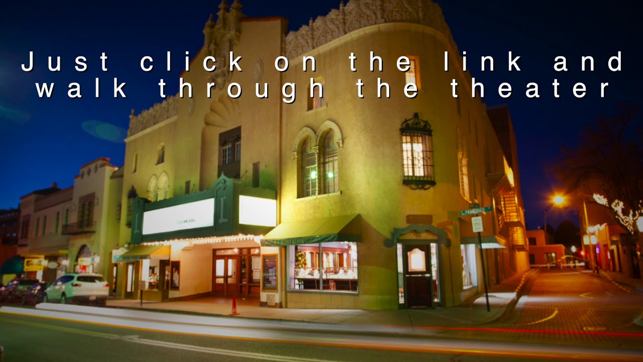 Select Santa Fe Places: The Lensic Theater 3D walkthrough.