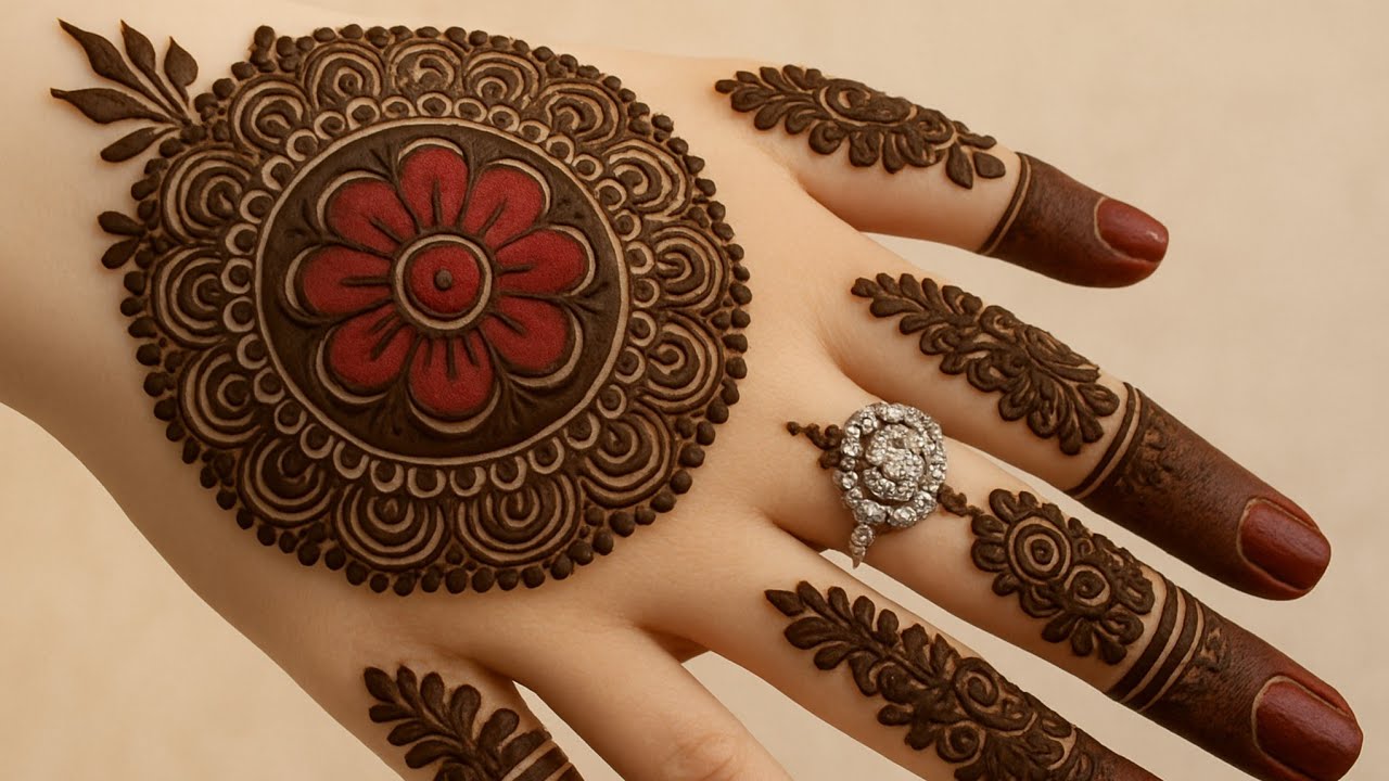 Very Attractive 😍New Tikki Mehndi Design For Eid 2025 /.Mehandi ka Design / Mahdi ka Dizain / Bridal