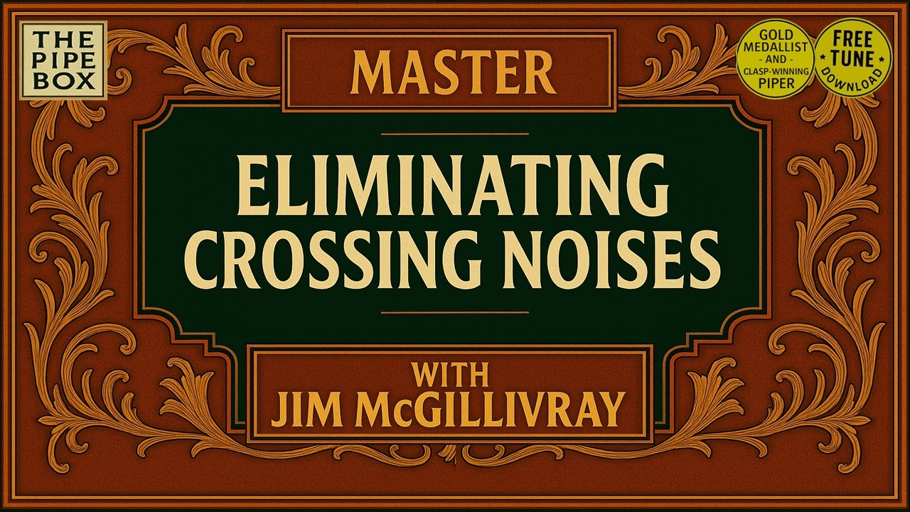 Stop Crossing Noises (Catches) on the Bagpipes | Free Exercises with Clasp-winner Jim McGillivray