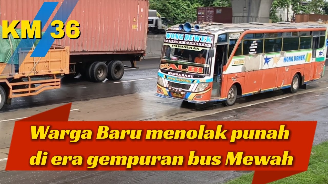 Warga Baru tetap bertahan di era gempuran Bus mewah #bus #automobile #busmania 