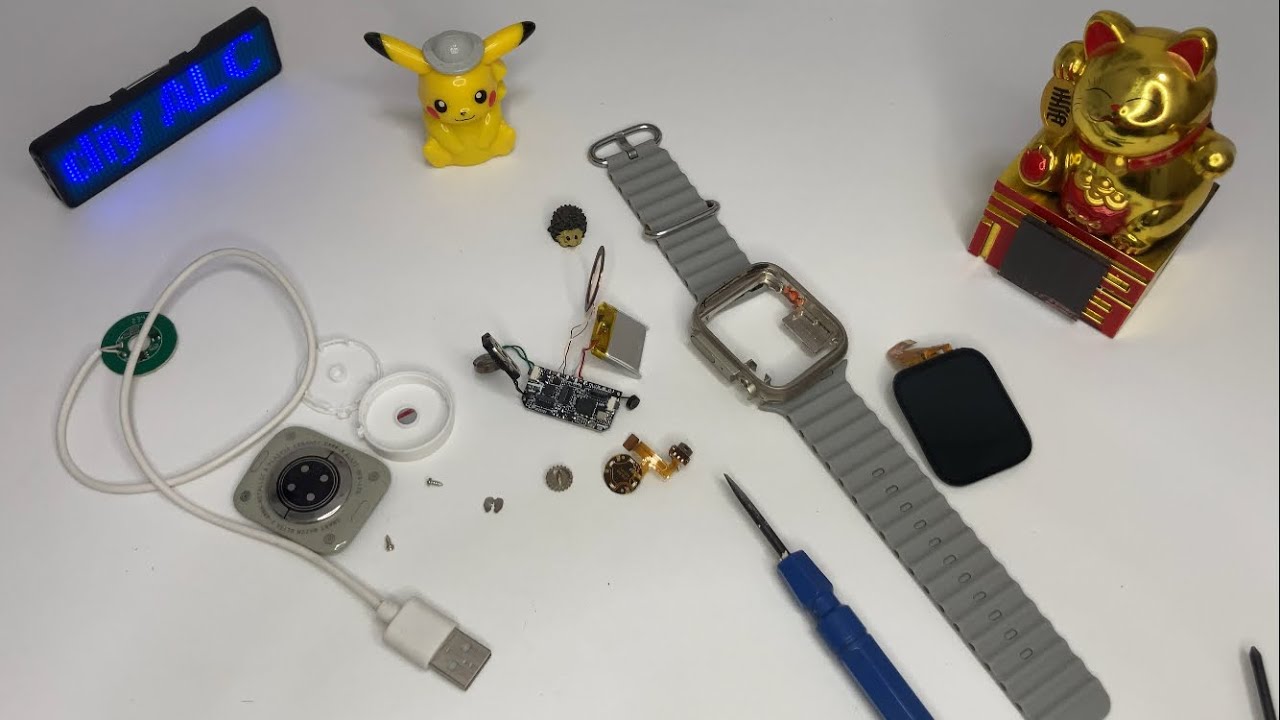 Membongkar Smart Watch T800 Ultra Wireless Charging