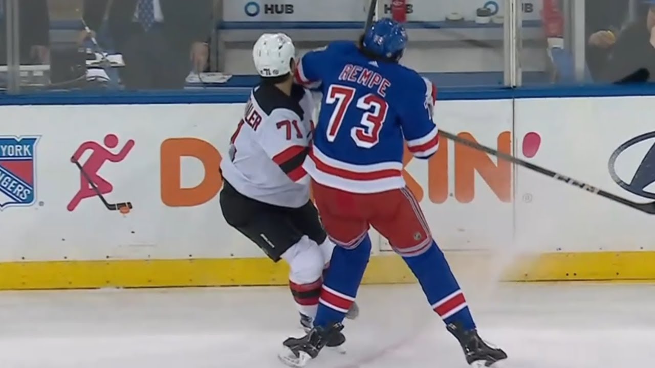 Matt Rempe Ejected For Elbowing Jonas Siegenthaler