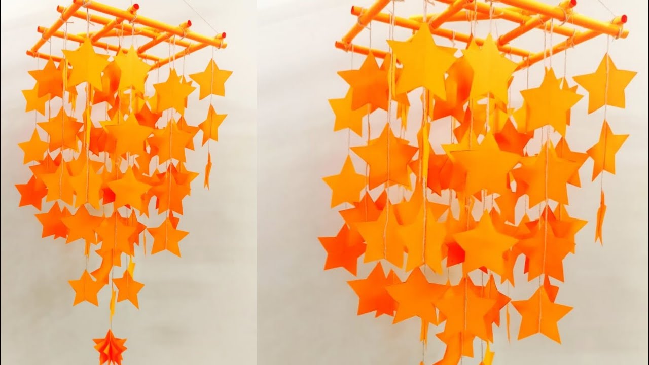 Easy Ceiling paper hanging craft/DIY paper craft