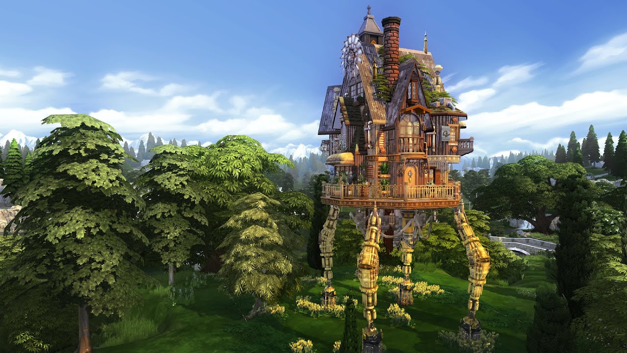 Постройте ДОМ ХОДЯЧЕЙ ВЕДЬМЫ в The Sims 4