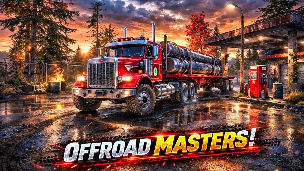 OFFROAD MASTERS: The Ultimate Heavy Truck🚛Adventure Mud, Mountains🏔️, and Realistic Offroad Driving 