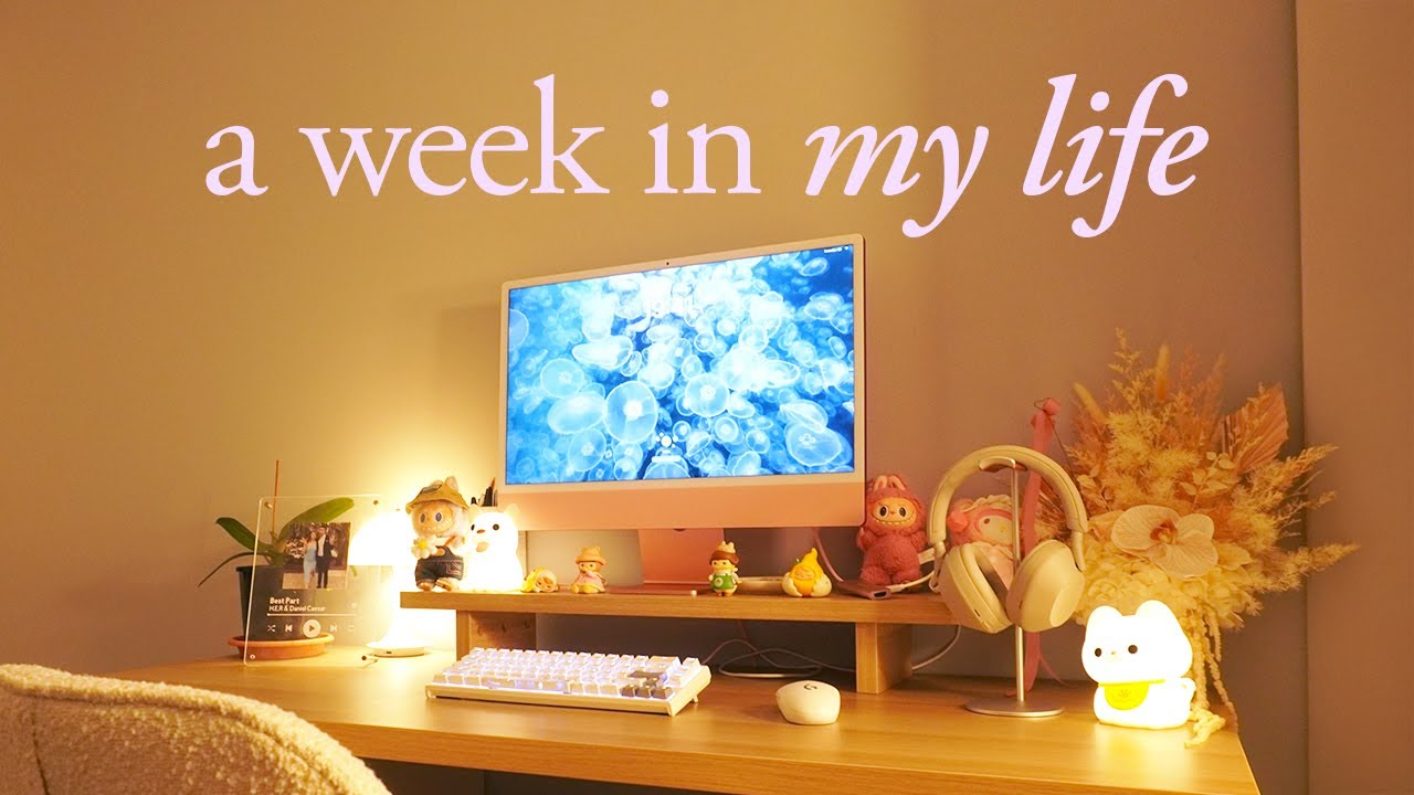 desk makeover | blindbox unbloxing | making salt bread 🥐