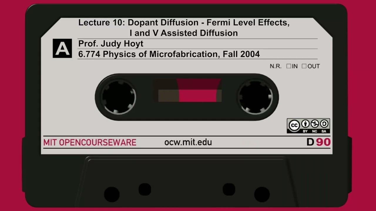 10. Dopant Diffusion - Fermi Level Effects, I and V Assisted Diffusion