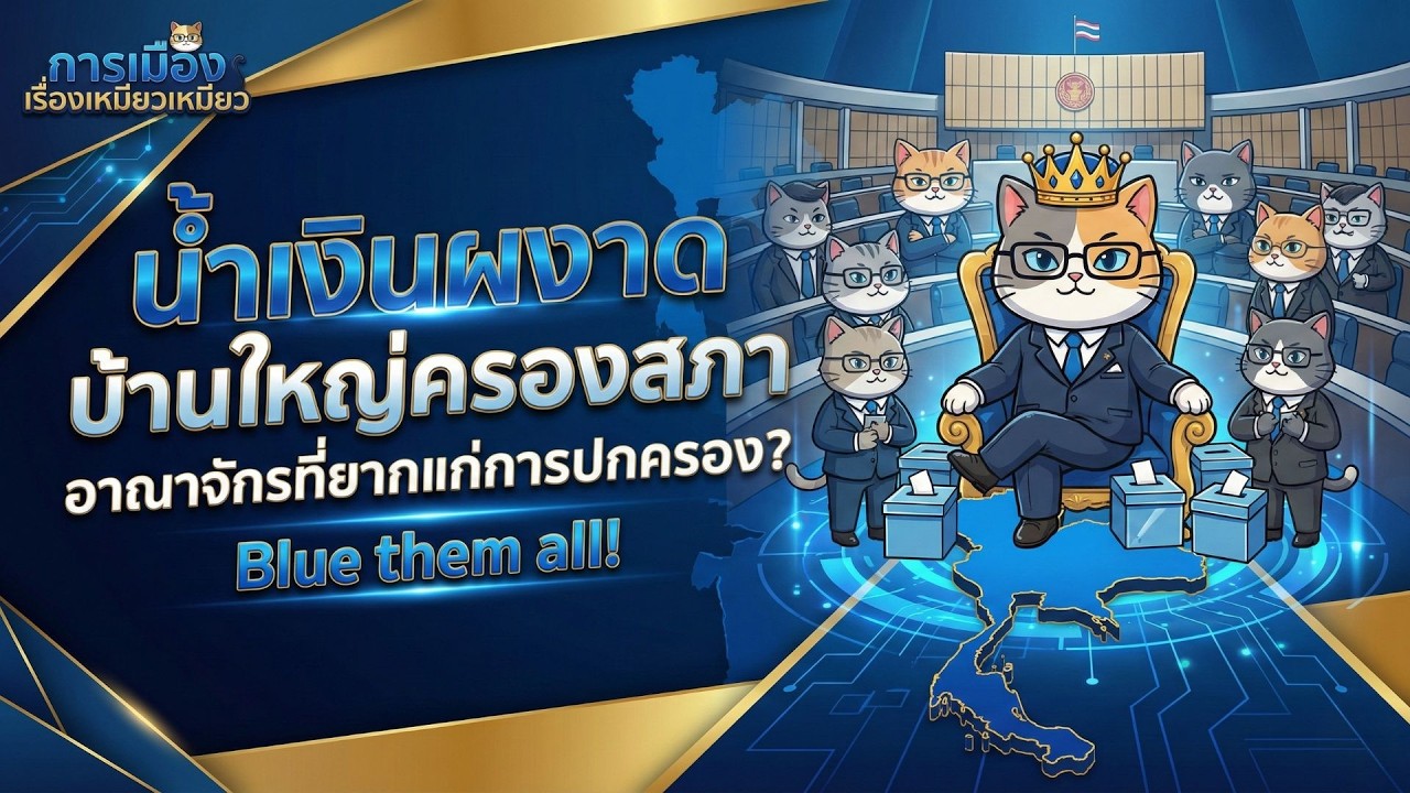 การเมืองเรื่องเหมียวเหมียว EP.3:น้ำเงินผงาด บ้านใหญ่ครองสภาอาณาจักรที่ยากแก่การปกครองBlue them all!