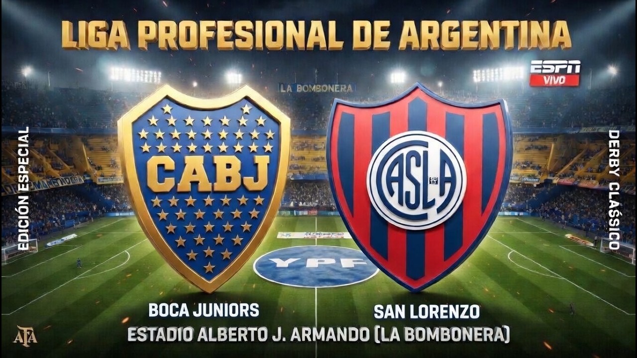 BOCA JUNIORS X SAN LORENZO | LIGA PROFESIONAL DE ARGENTINA 2026