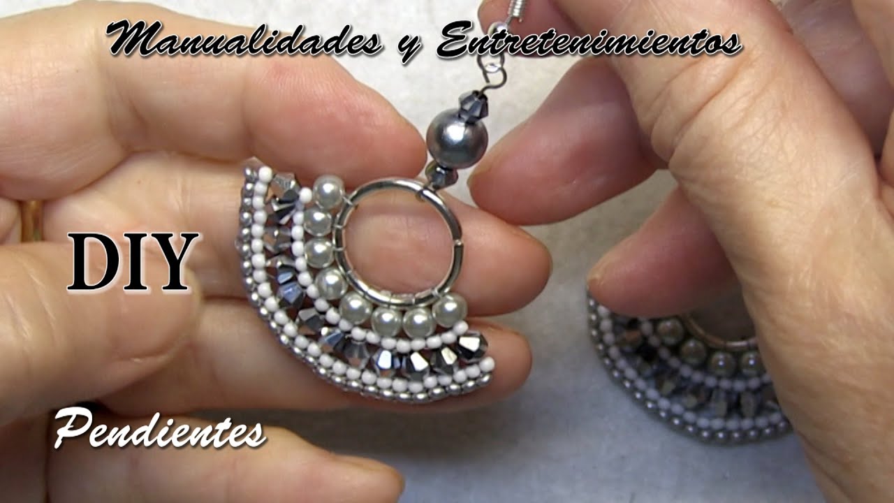 DIY - Pendientes media-luna con perlas Manualidades y entretenimientos
