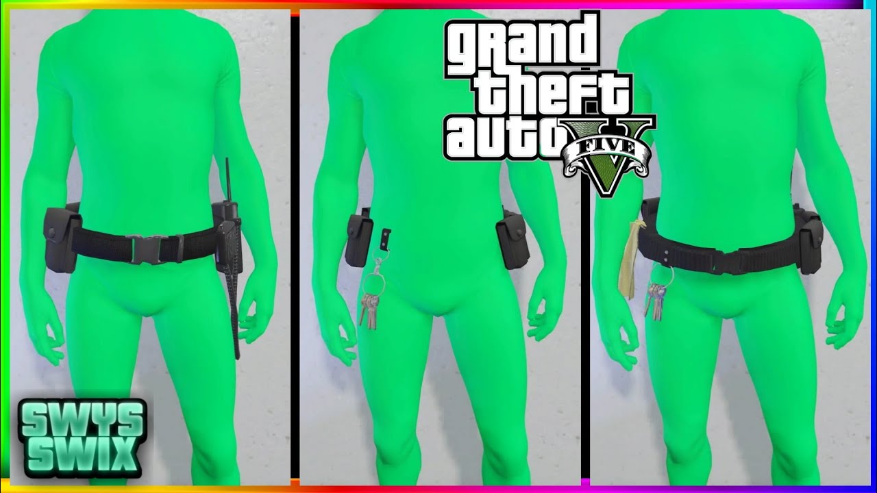AVOIR TOUTES LES DIFFERENTES CEINTURES SUR TOUTES SES TENUES SUR GTA 5 ONLINE | 1.50 | PS4/XBOX/PC |