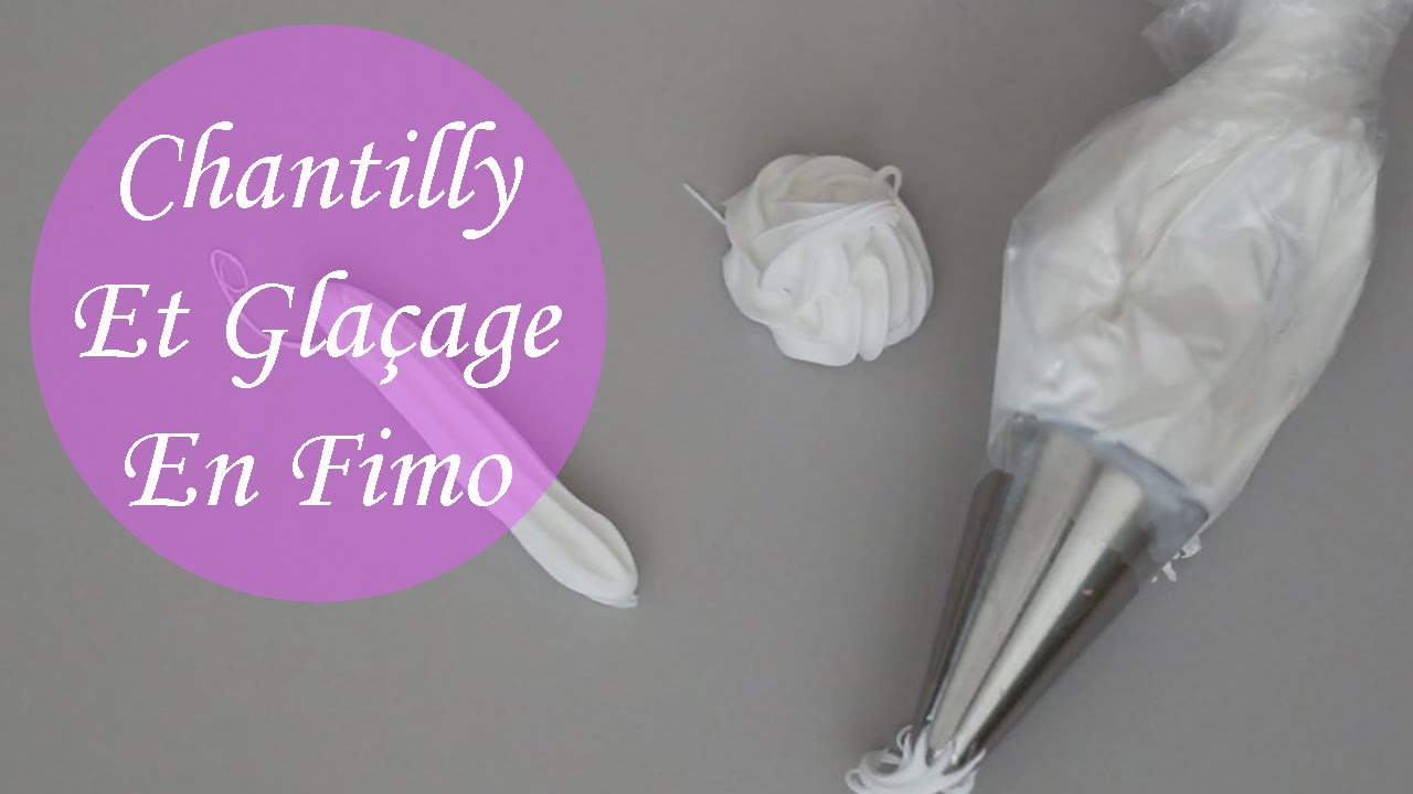 Tuto: Chantilly et Glaçage en FIMO