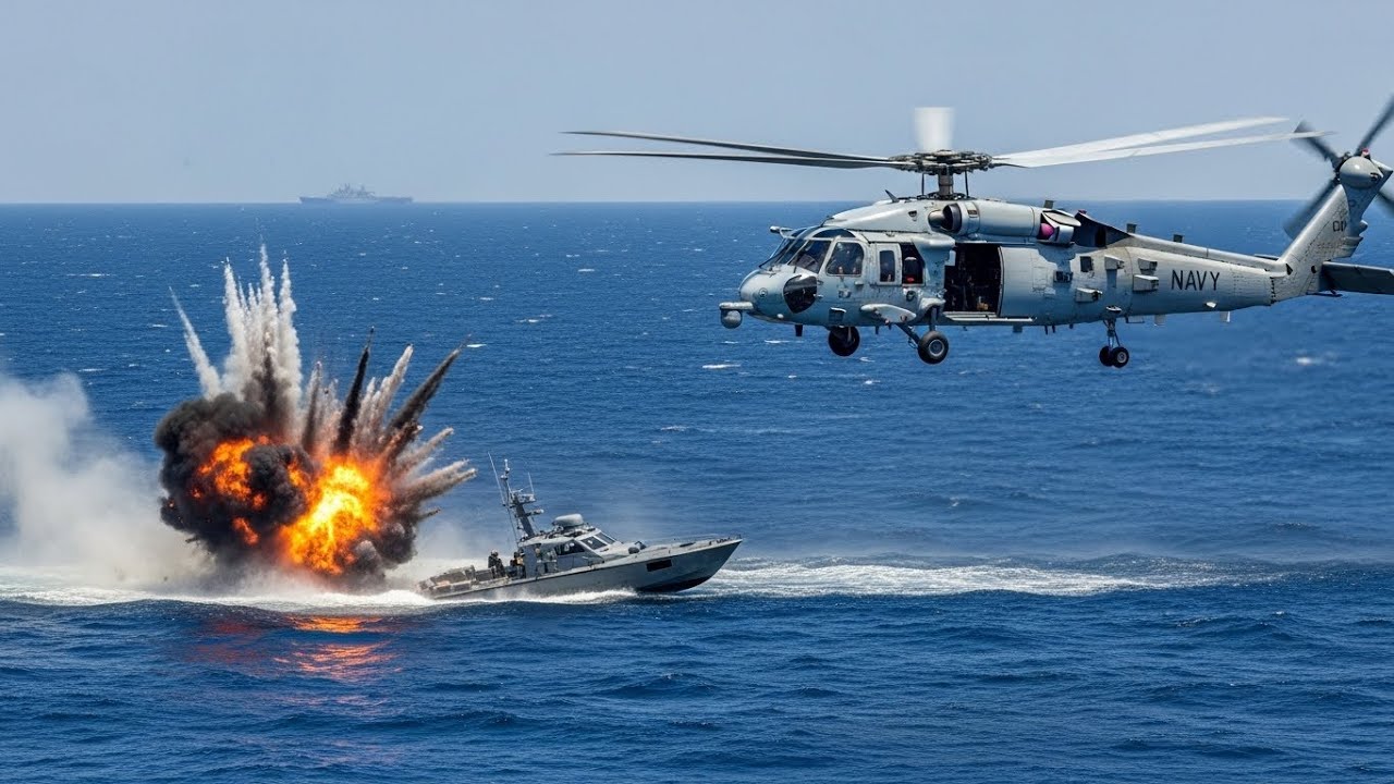 How a U S  Navy Helicopter Destroyed a Venezuelan Cartel Boat in 8 4 Seconds