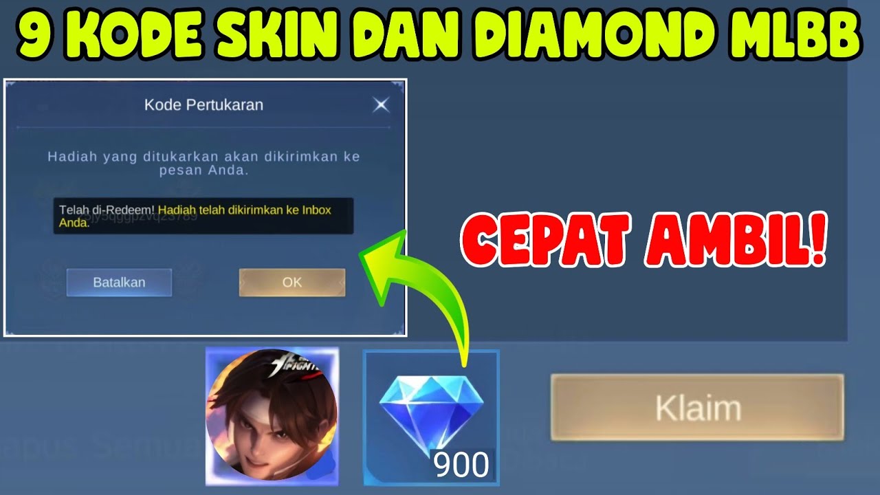9 KODE REDEEM MOBILE LEGENDS TERBARU HARI INI KLAIM SKIN & DIAMOND GRATIS MOBILE LEGEND JANUARI 2026