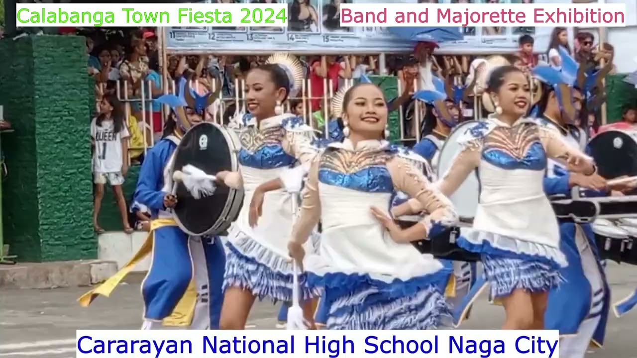 Cararayan national high school band and majorette exhibition 2024 @CalaBanga#calabanga #majorettes