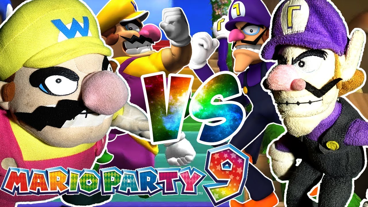ABM: Mario Party 9 STEP IT UP - Wario Vs Waluigi Gameplay Match !! HD