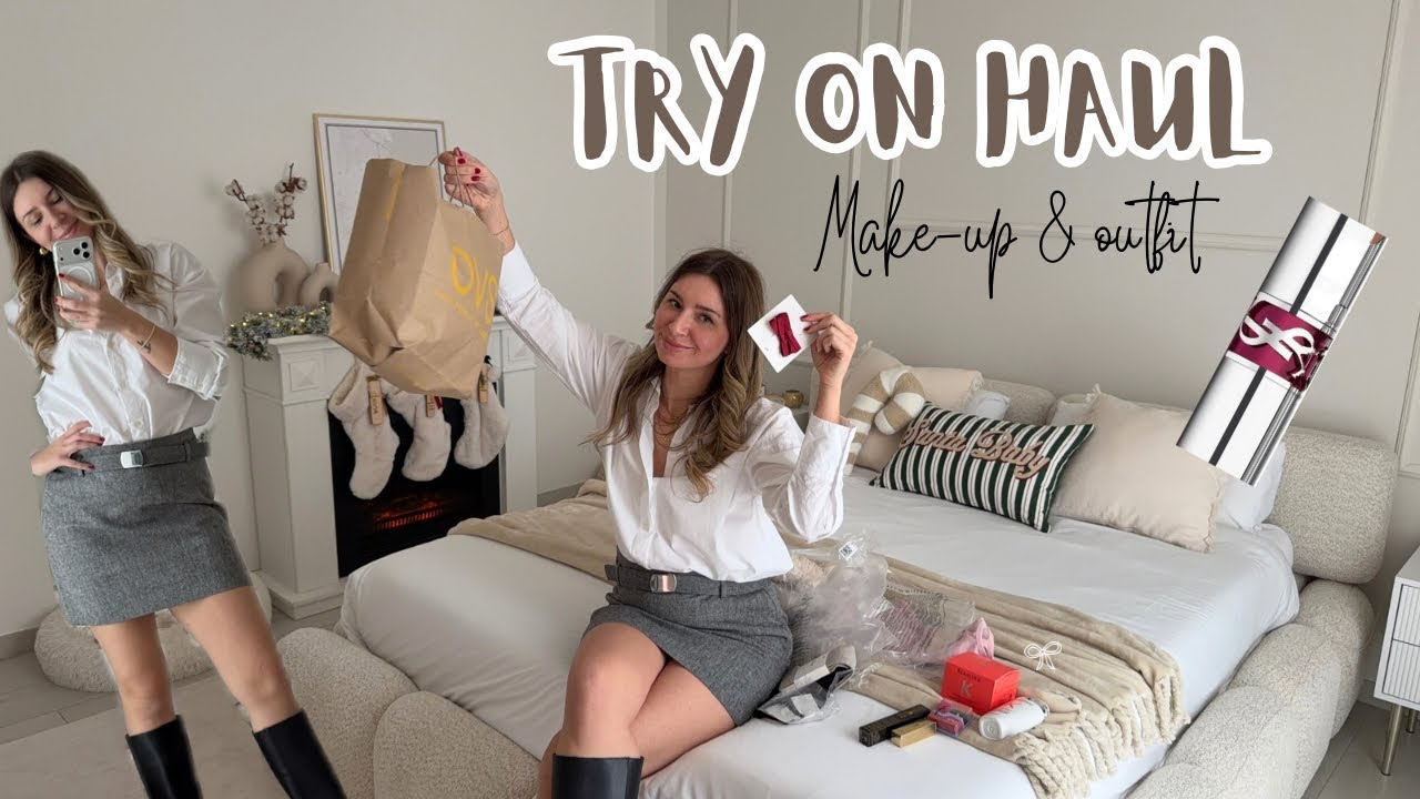 Try On HAUL invernale | H&M, OVS e makeup💄👗 + nuovo specchio 🪞😍 aghyhomeandlove