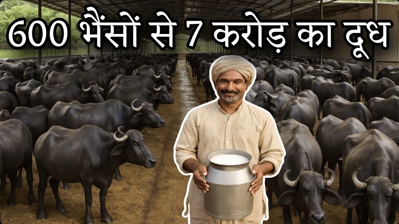 600 भैंसों से 7 करोड़ की छप्पर फाड़ कमाई 🚀 Successful buffalo dairy farm 🐃🤩❤️&zwj;🩹