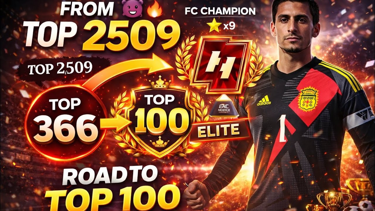 How to Reach Fc champion 50⭐ How to Reach TOP 100 in EAFC Mobile! 🚀.6 to 10 DAY 1 