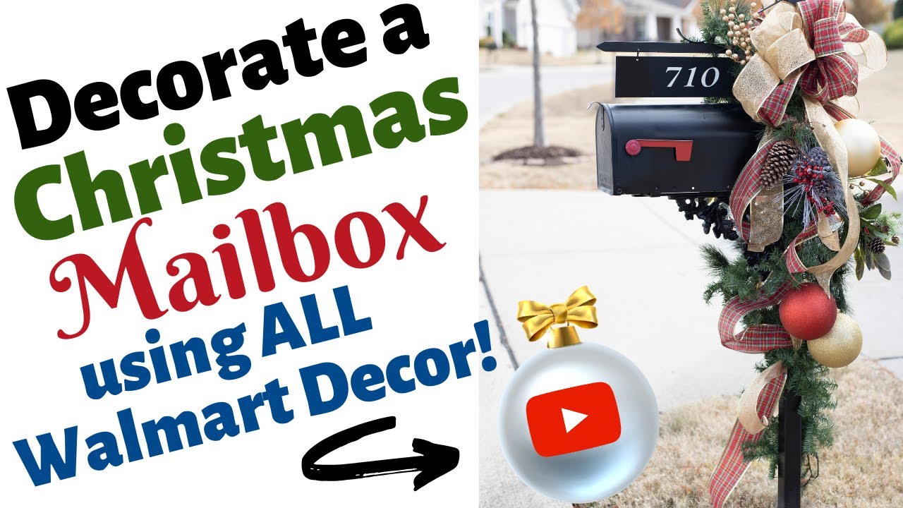How To Decorate Your Mailbox For Christmas with Walmart🎄| Buffie's Home Decorating