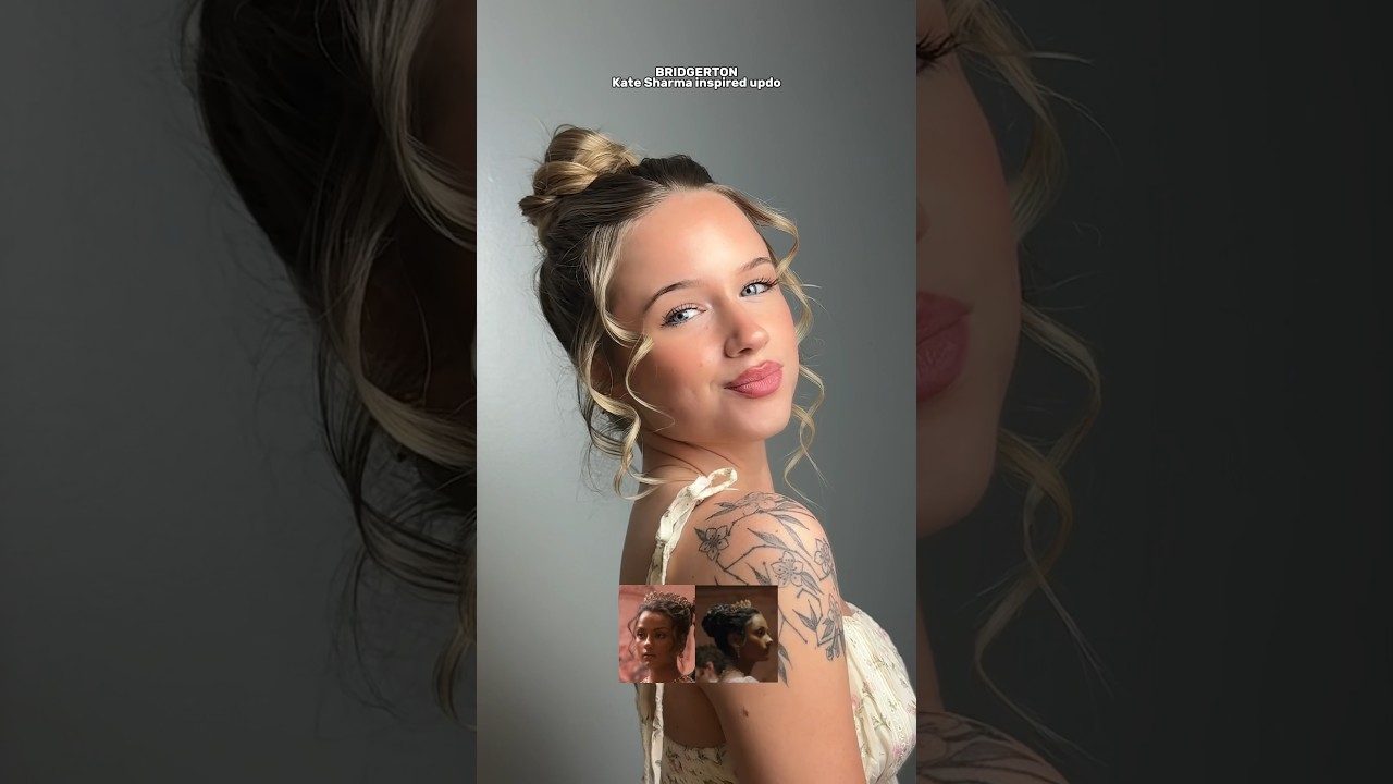 Kate Sharma updo Bridgerton #bridgerton #netflixseries #bridgertonseason2 #hair #hairtutorial #updo