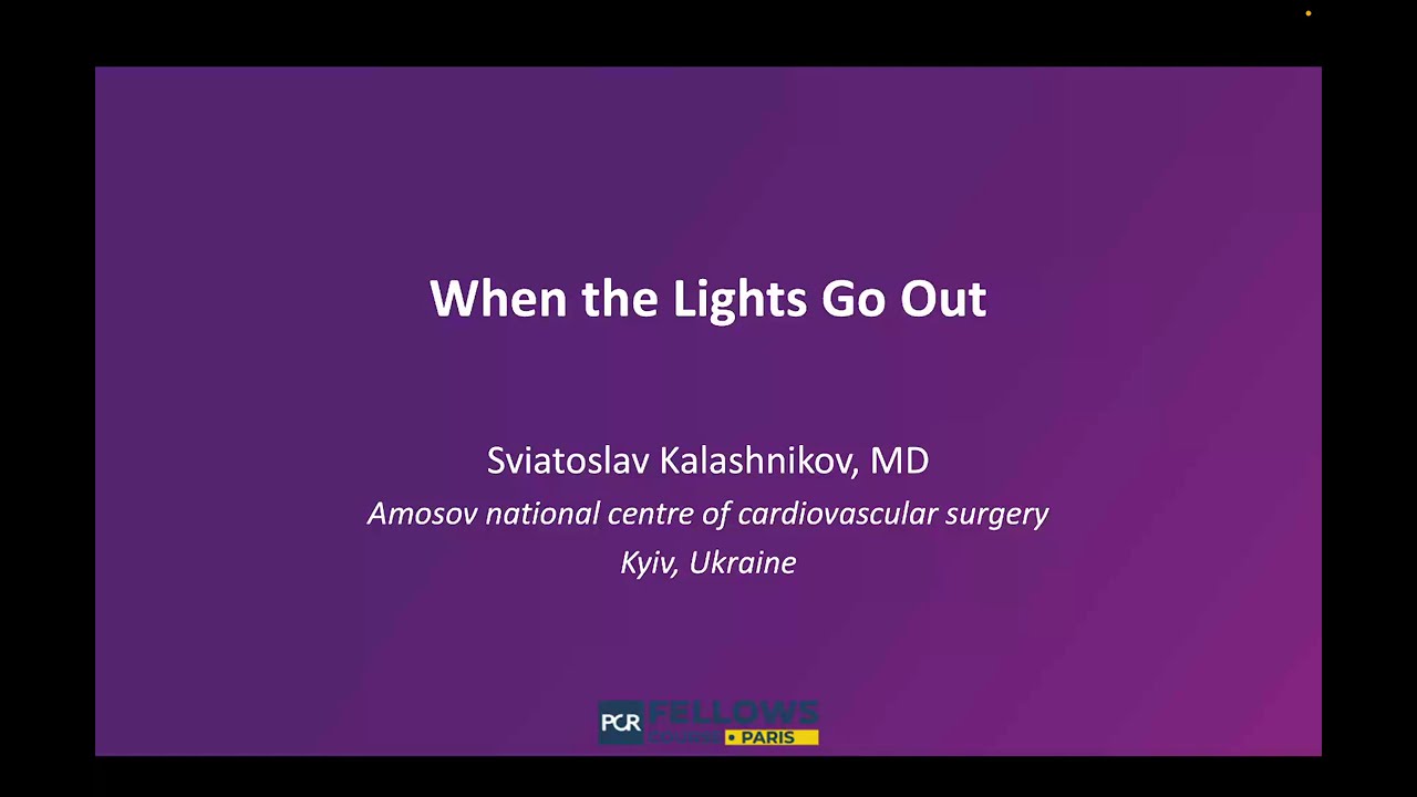 PCR fellow course 2026 submission: When the Lights Go Out