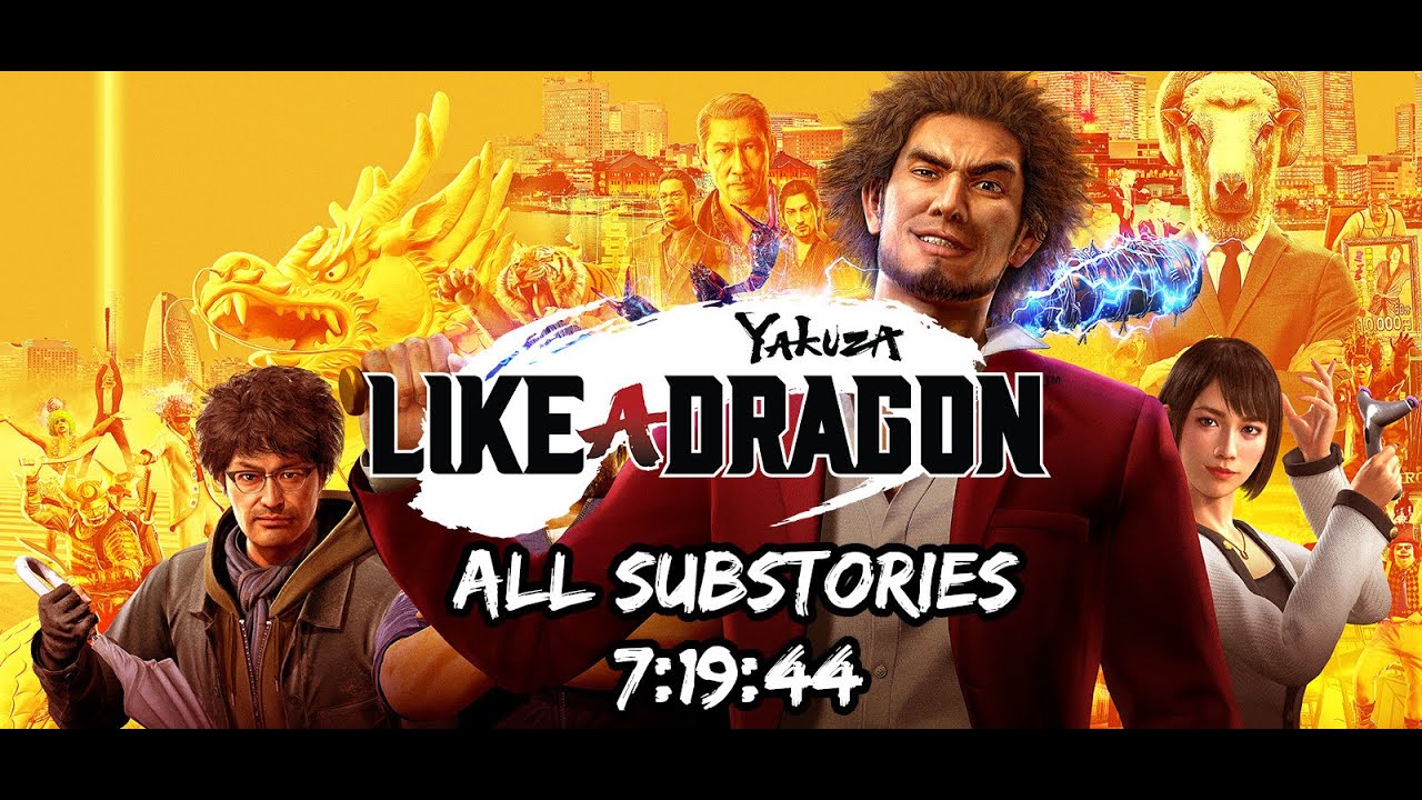 Yakuza Like a Dragon All Substories Speedrun - 7:19:44