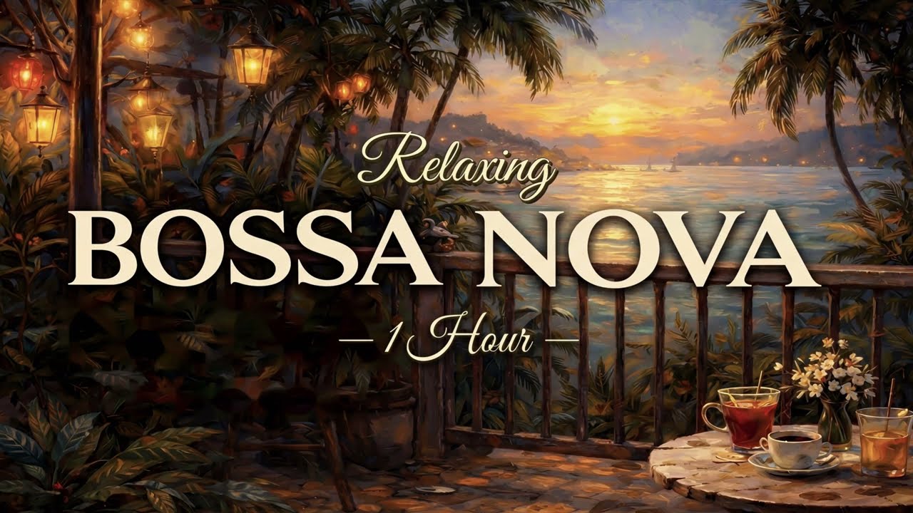 Bossa Nova Cafe Music ☕ Relaxing Brazilian Jazz for Study, Work & Chill 1 Hour