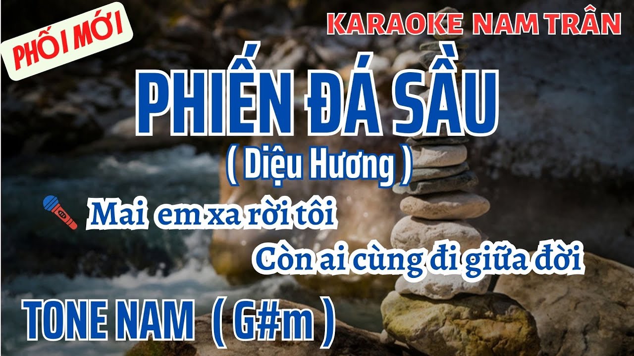 Karaoke Phiến Đá Sầu Tone Nam | Nam Trân