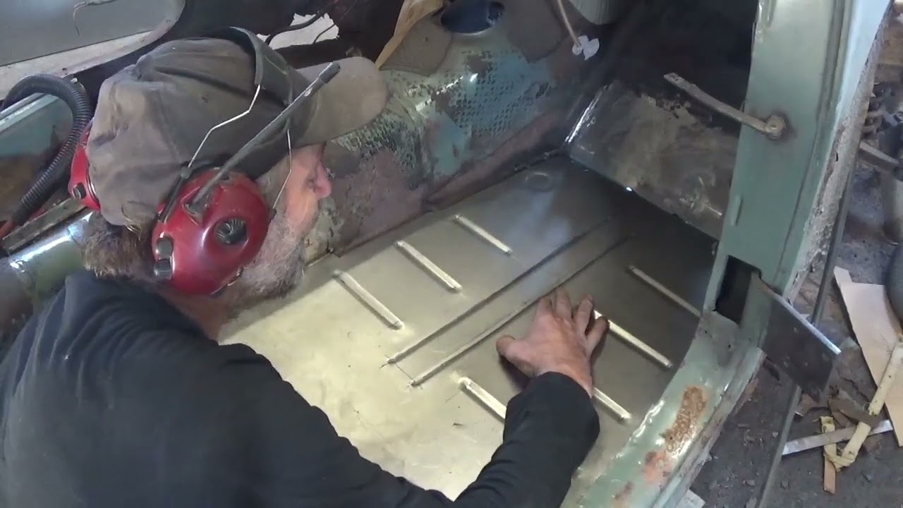 Volvo Pv 544 60a Renovering Del 15 Främre golv plåt och balk