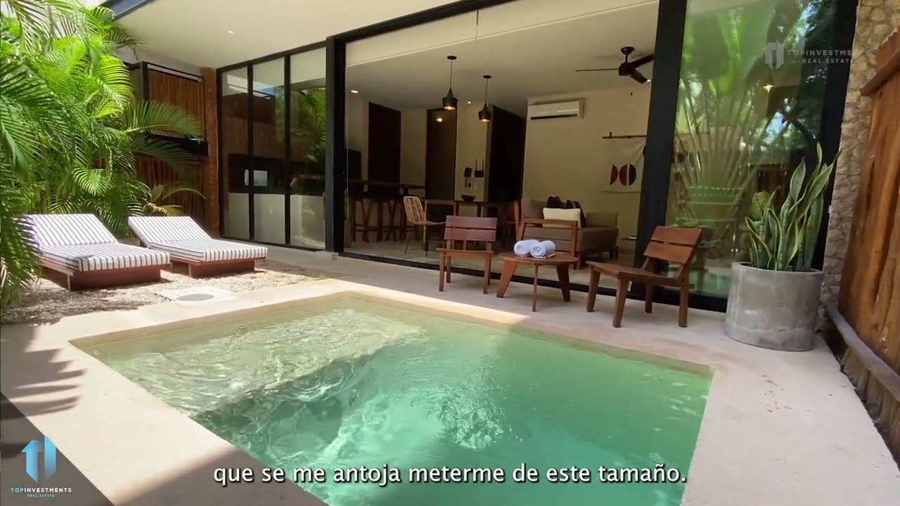Depa en Aldea Zamá Tulum con Alberca Privada - Top Investments Real Estate