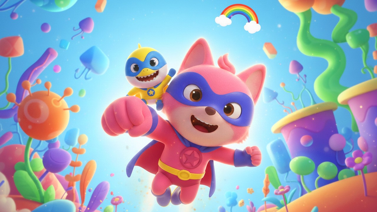 Pinkfong and Friends Explore a Colorful World | Pinkfong Animation