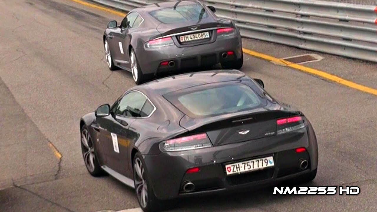 V12 Aston Martin Engine Sounds Compilation