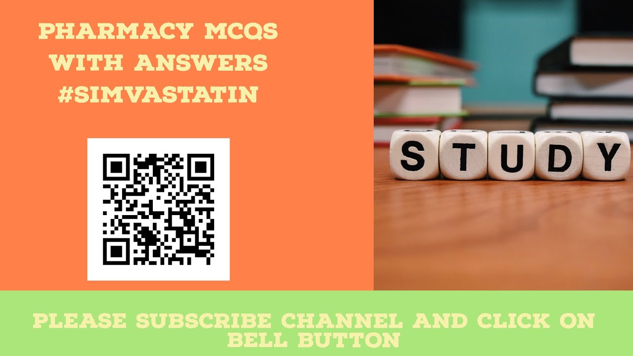 Pharmacy MCQs with Answers #simvastatin