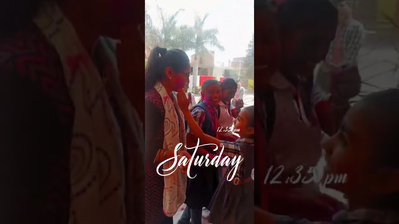 holi celebration🎊🎉🎊 at school