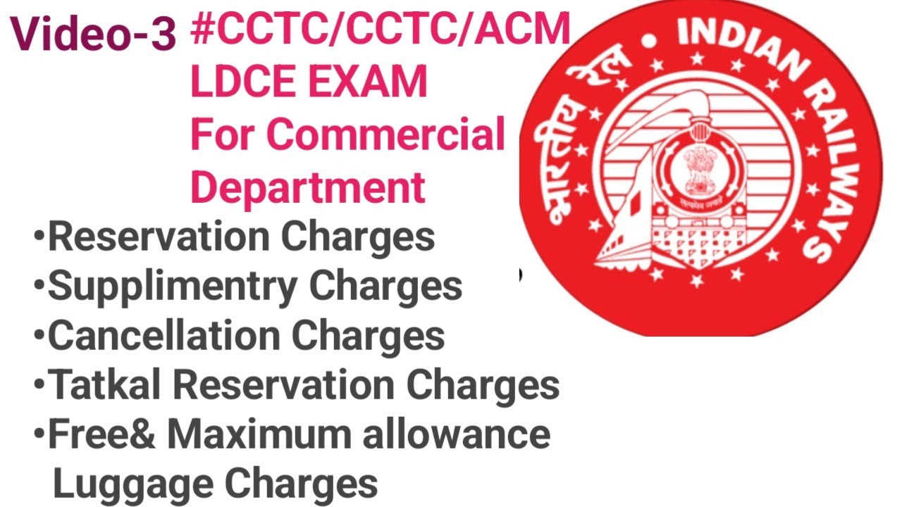 ## CCTC/CCTS/ACM LDCE Exam For Commercial Department 