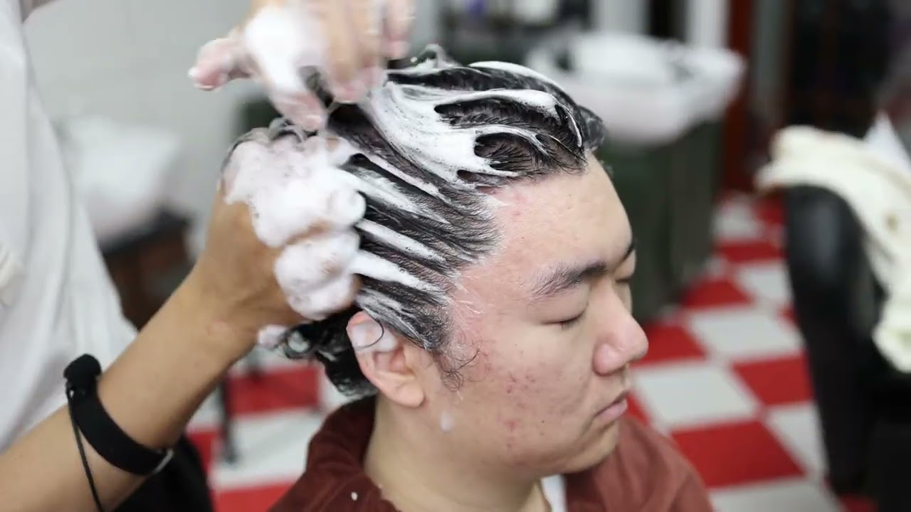 看一集朴实无华的干洗  头部放松 极度舒适