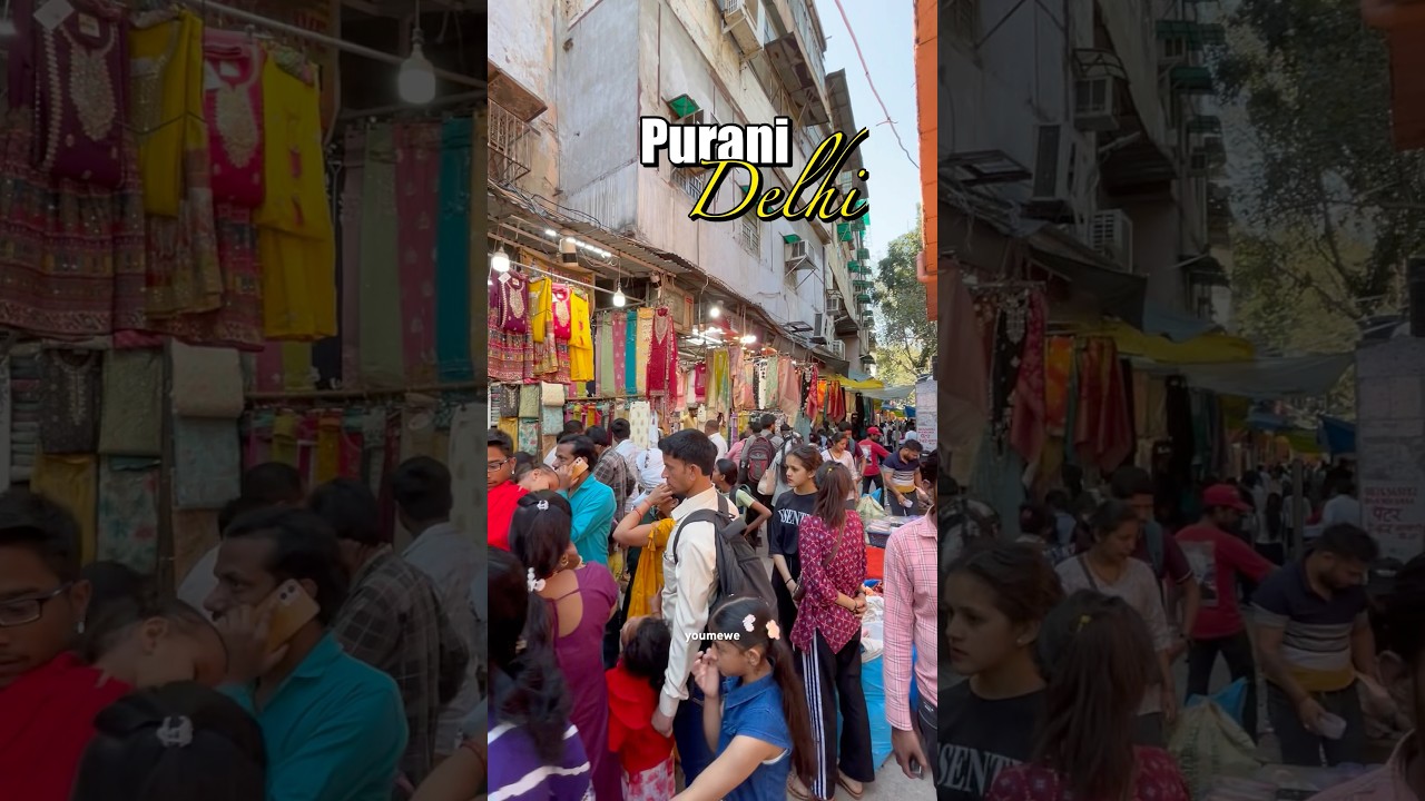 Chandni Chowk Sunday Patri Market #shopping #shortsfeed #summermarket #fashion #delhi #chandnichowk