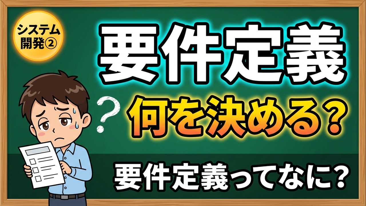 要件定義ってなに？小学生でもわかるシステム開発の流れ！