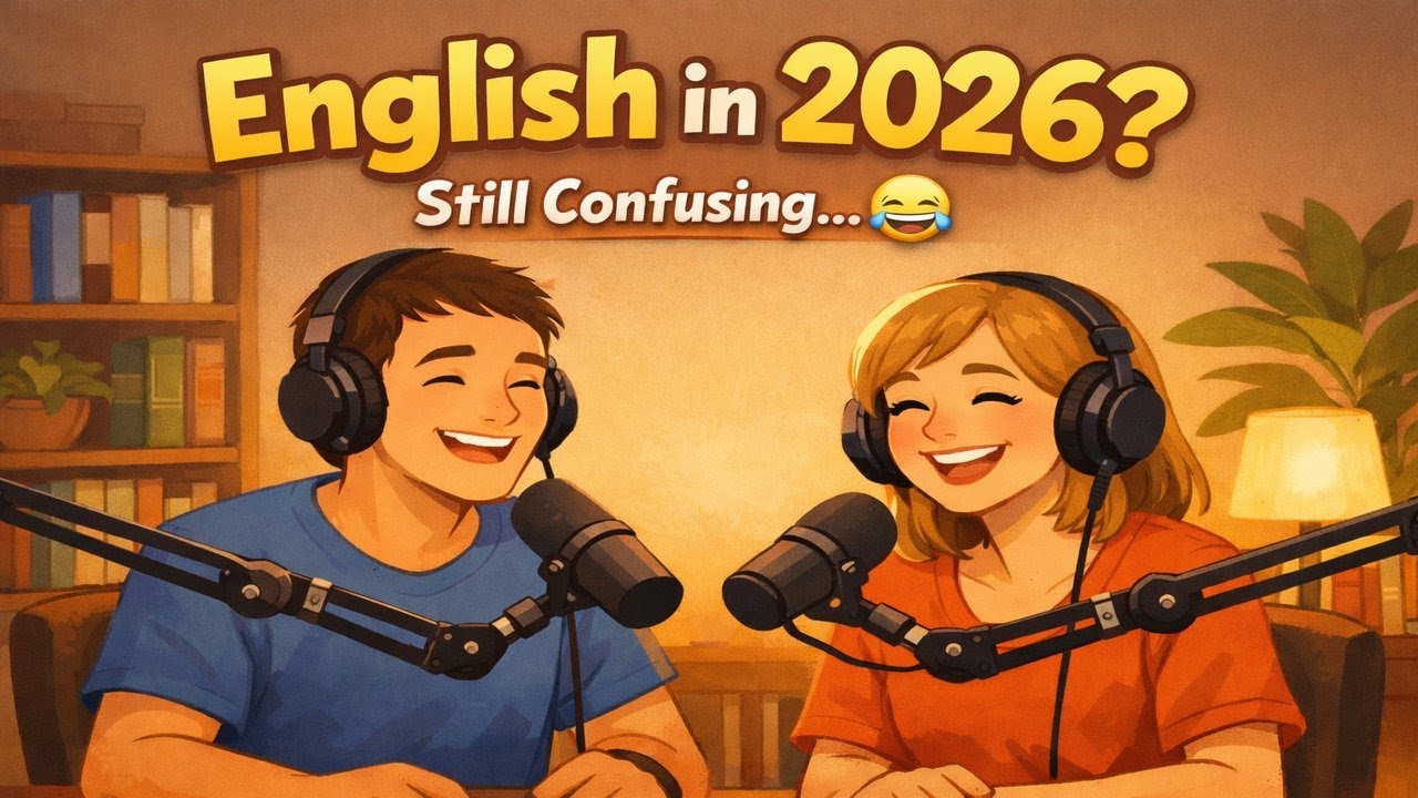 English in 2026: Still Confusing… But We’ll Laugh Together 😂 | Calm English Podcast.