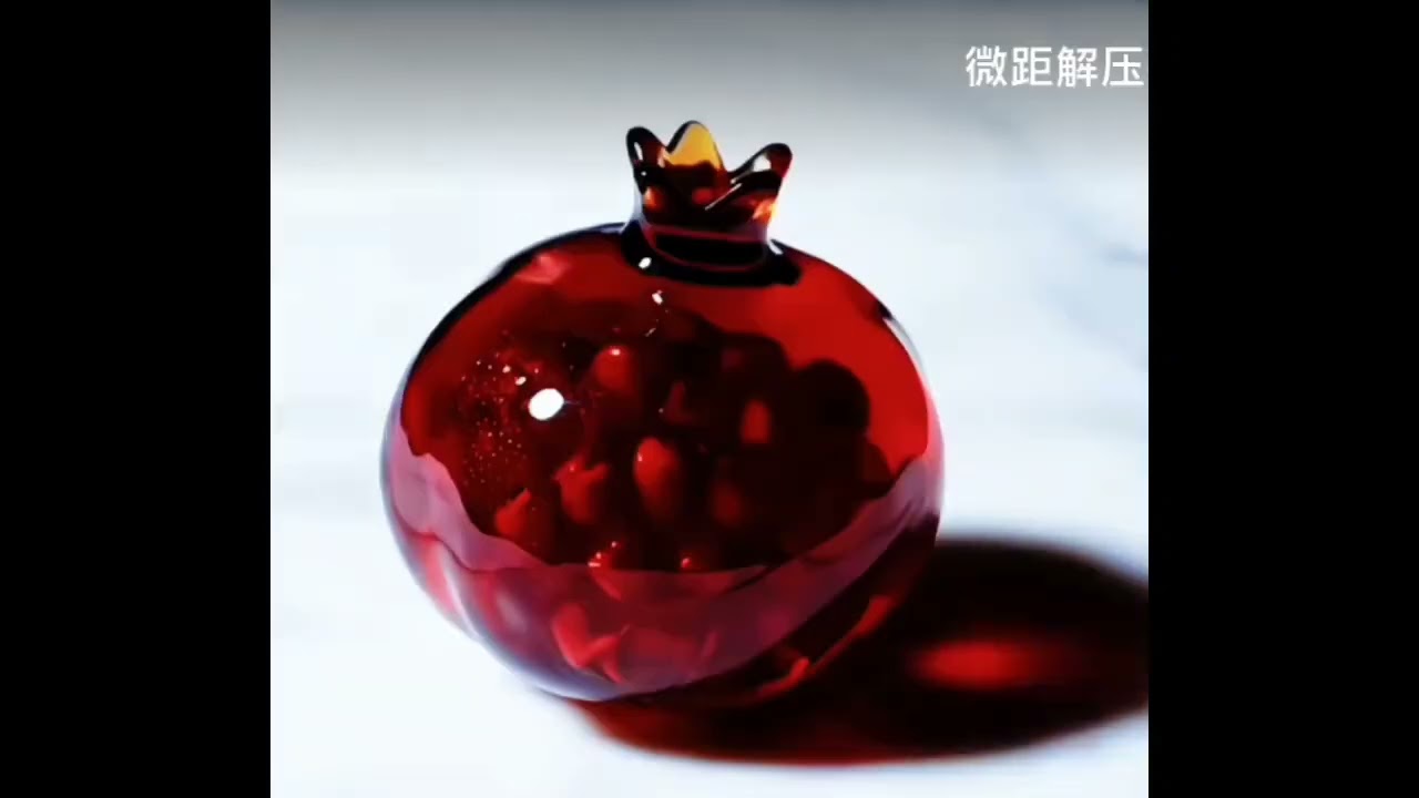 Amazing crystal fruit cutting #asmr #crystalsdotcom #fruitchopping #crystalcutting