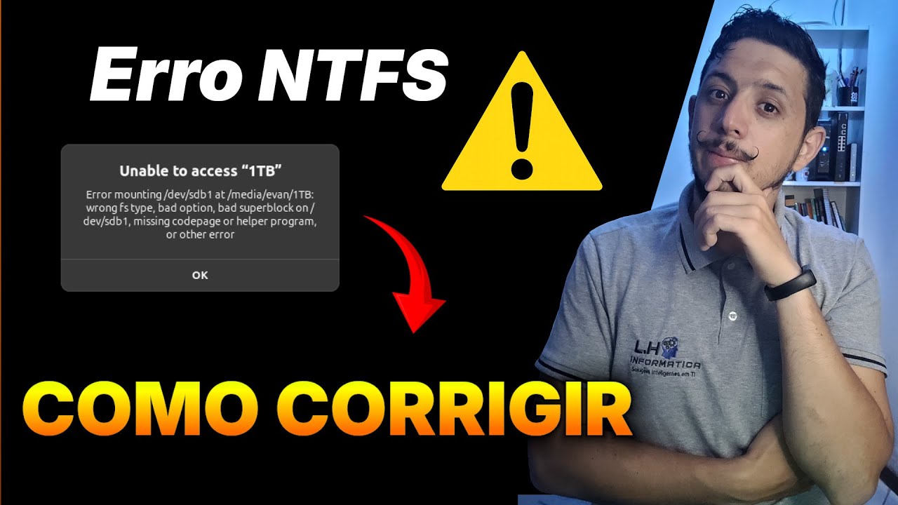 Erro em Parti&ccedil;&atilde;o NTFS? Como Corrigir no Linux com o ntfsfix!