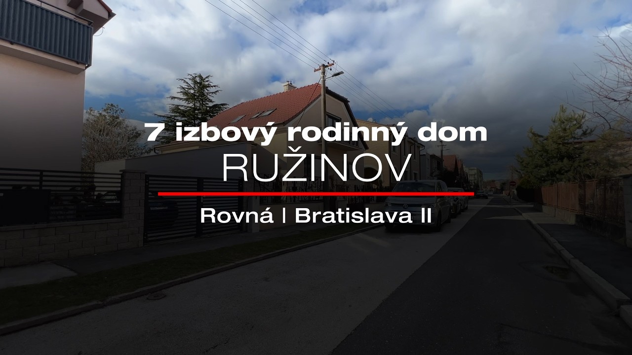 NA PRENÁJOM/FOR RENT 7 izbový rodinný dom, Rovná, RUŽINOV