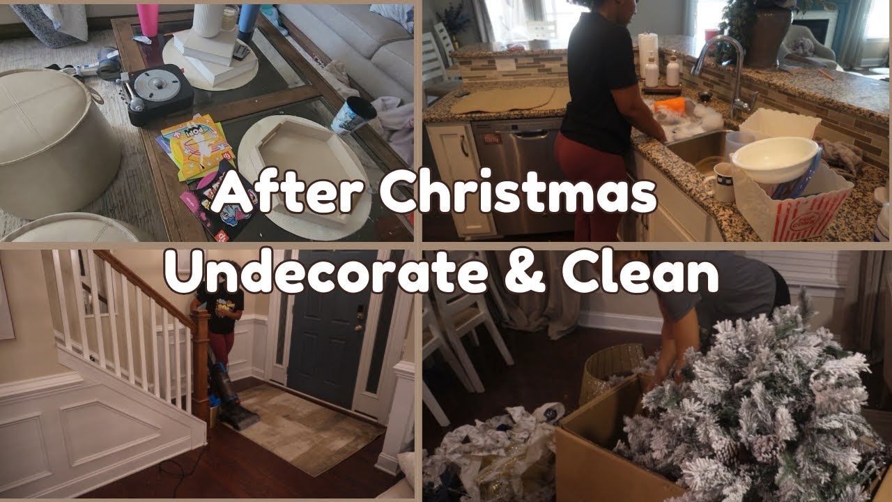 After Christmas Undecorate and Clean With  Me